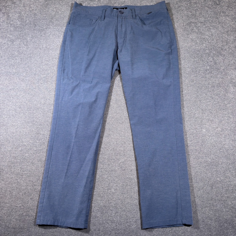 Travis Mathew Pants Mens 34x30 Blue Golf Chino Performance Stretch Casual